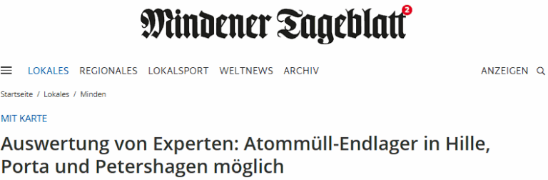 Kommentar: Atommüll-Endlager in Hille