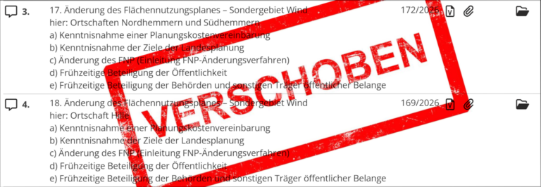 Kommentar: CDU verzögert Richtungsentscheidung zur Windkraft in Hille